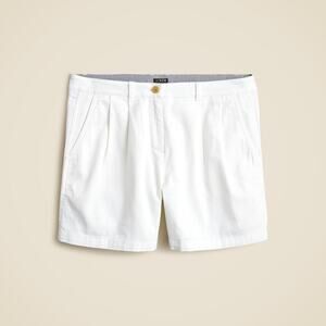 J. Crew 5" pleated heritage chino short - Size 6